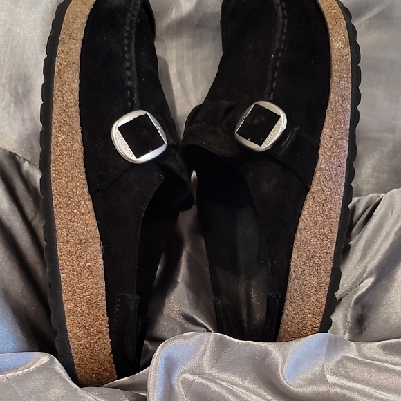 Birkenstock Black Mules Comfortable Slip-On Clogs - Picture 2 of 4